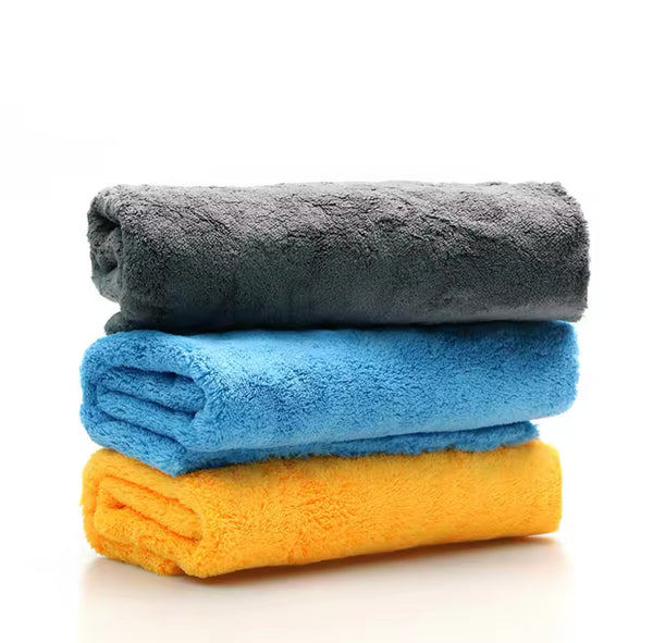 PACK OF 3 EDGELESS 40x40cm SUPER SOFT MICROFIBRE TOWEL